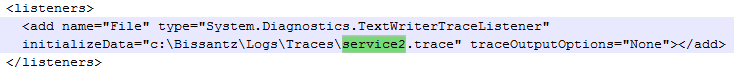 Abbildung 3 DeltaMaster.Service.exe.config - Bereich <listeners>