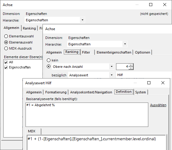 MDX-Befehle und weitere Anpassungen