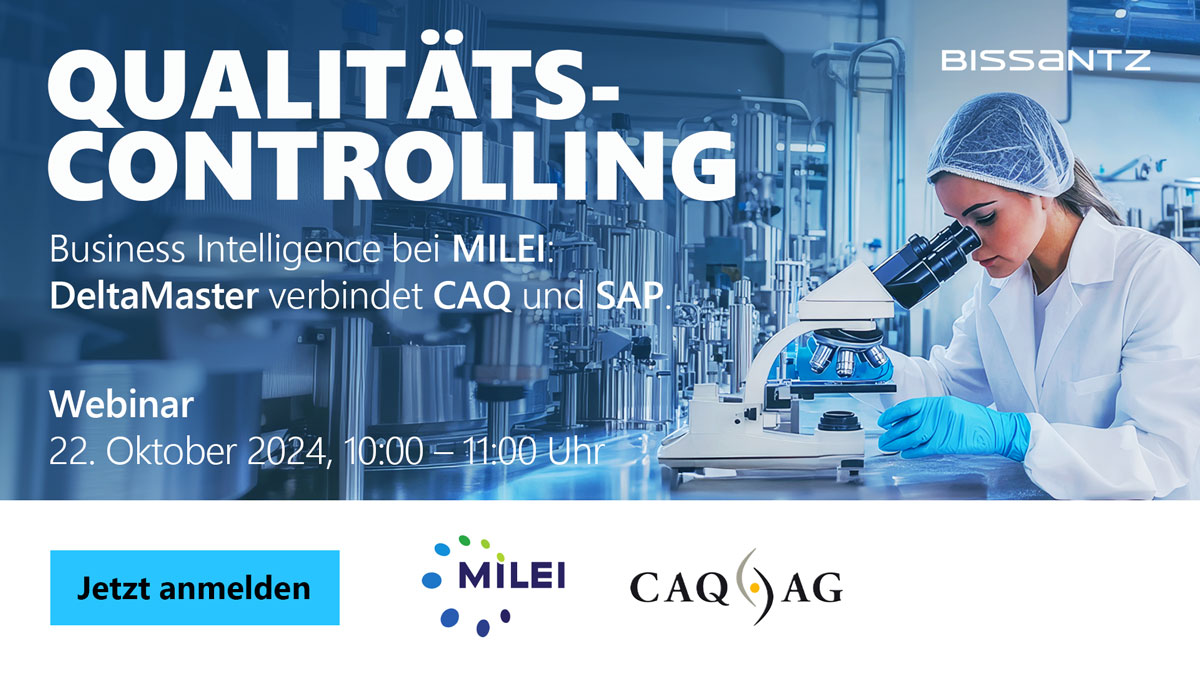 Bissantz-Webinar: Ganzheitliche Qualitätssicherung bei MILEI GmbH