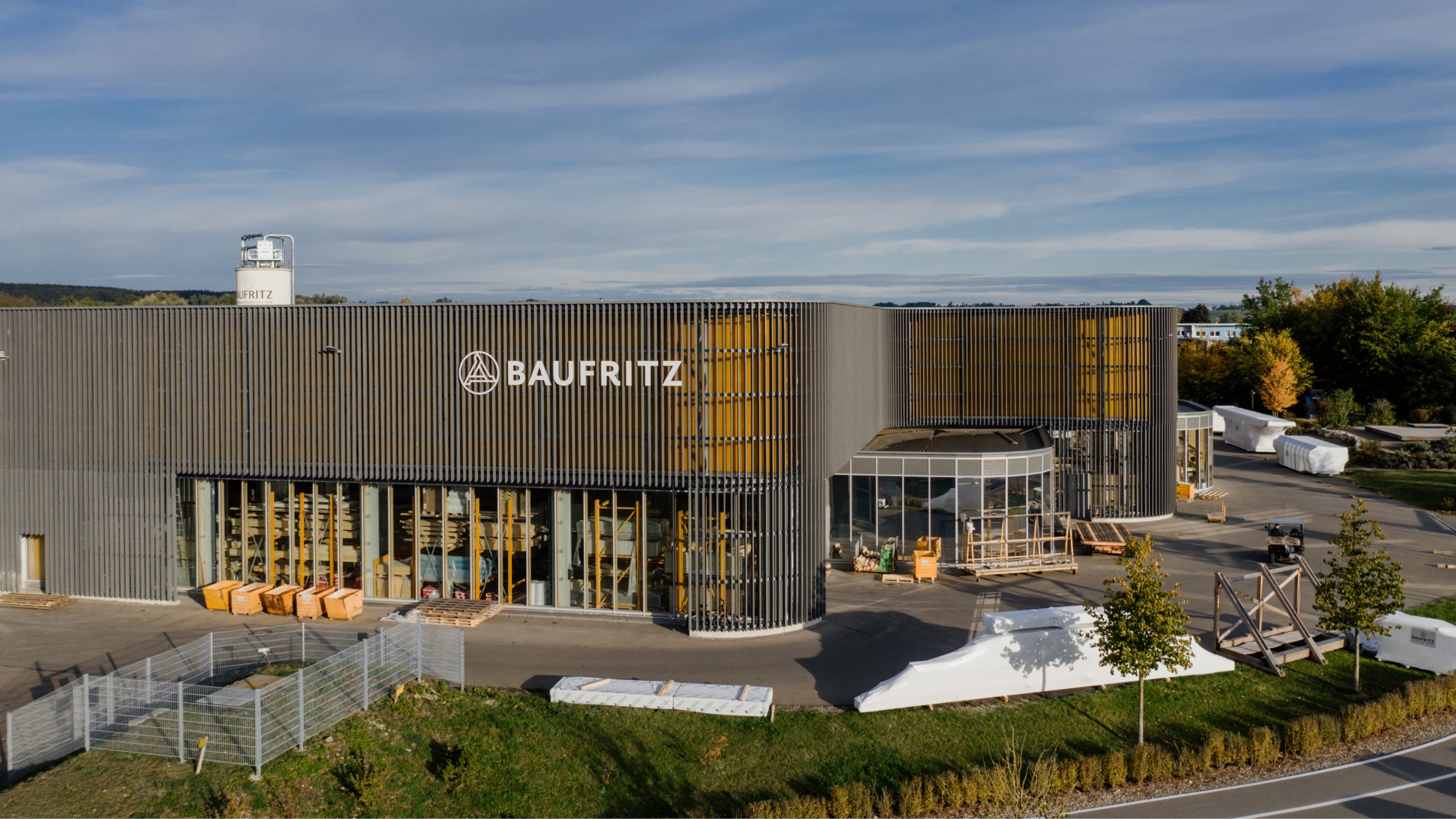 Baufritz Firmensitz und Produktionshallen in Erkheim, Allgäu