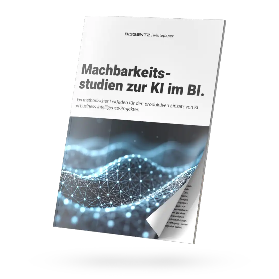 Whitepaper "Machbarkeitsstudien zur KI im BI" von Bissantz & Company